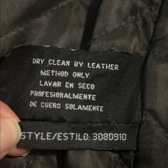 Vintage Liz Phillips Brown Soft Leather Long Coat, Faux Fur Lined Hood Women S - Picture 9 of 10